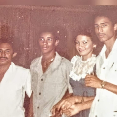 Está foto puede ser a finale de la década del 80.