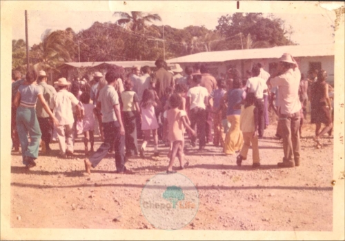 Fiesta en Loma del Rio Palos encebado.