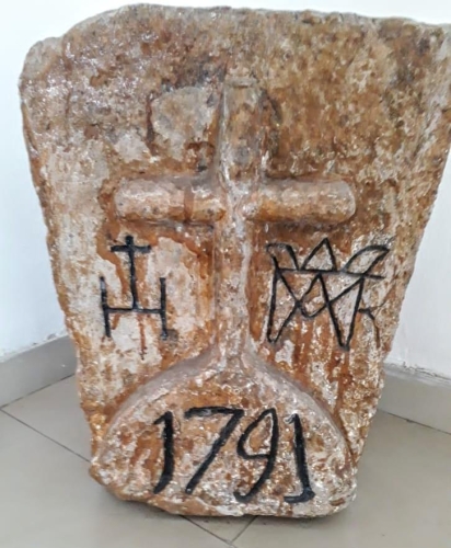 La piedra de la cruz de 1791